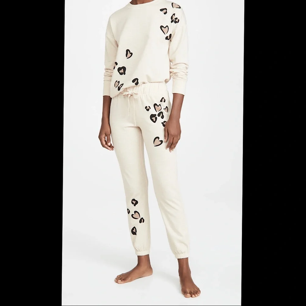NWT Emerson Road Brushed Butter Leopard PJ Set - Size XS